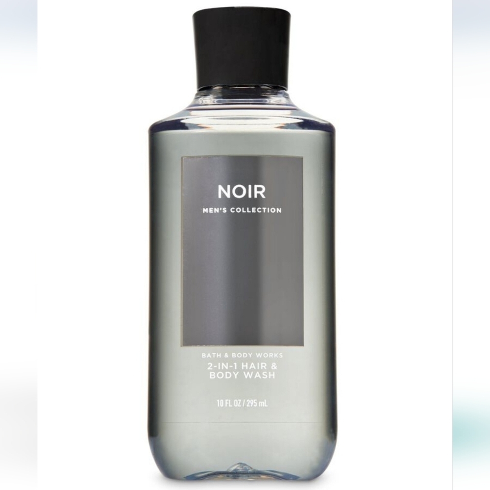 New Bath & Body Works Noir Mens Collection 2-In-1 Hair & Body Wash 10 Fl Oz